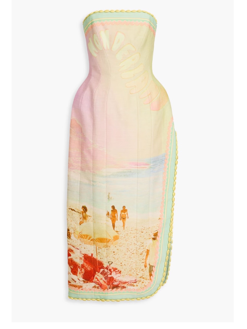 *RARE* Zimmermann Coaster Shell Embroidered Midi Dress - Sz 3